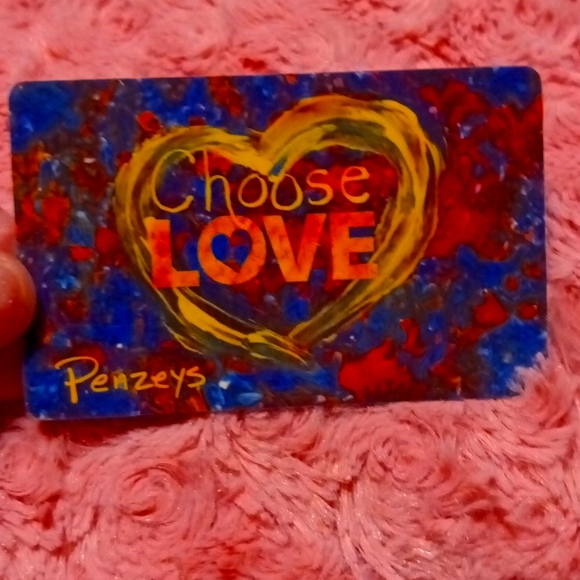 Choose love penzeys gift card balance is $77.85 asking half of $77.85 - Picture 1 of 1
